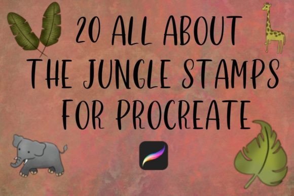 20 Jungle Stamps for Procreate: Integrating Hand-Drawn Assets into Your Digital Workflow