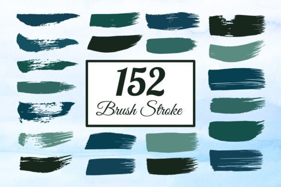 Brush Stroke Bundle Recolorable Guide