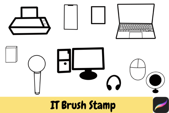 IT Procreate Brush Stamps for iPad