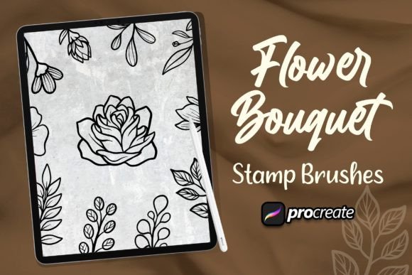 Mastering Digital Florals with the Flower Bouquet Brush Procreate Brush