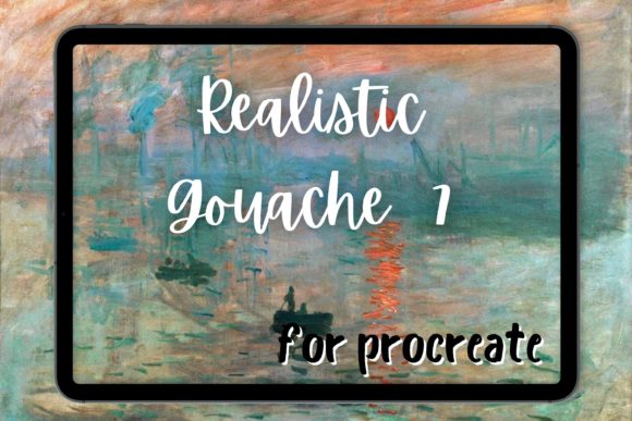 Mastering Texture and Depth with Procreate Gouache Brush 7 Grungy Wet on
