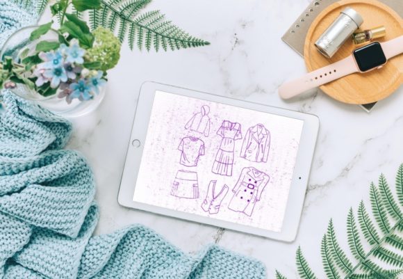Modern Line Art Clothes for Procreate V64