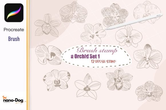 Orchids Brush Stamps, Procreate: Elevating Your Digital Art with Ease