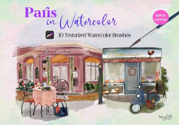 Paris in Watercolor: Integrating Texturized Digital Brushes into a Professional Creative Workflow