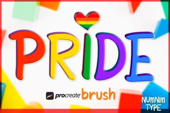 Procreate Brush Pride LGBT Alphabet a-Z