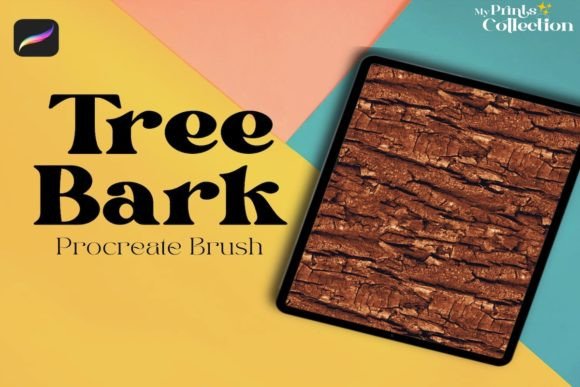 Procreate Wood Tree Bark Single Brush