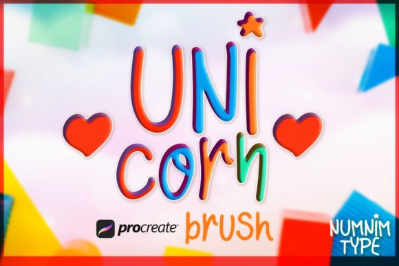 Unicorn Kid Alphabet: Playful Procreate Brushes