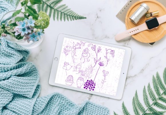 Unlocking Creative Flow with the 60 Abstract Boho Procreate BUNDLE V 4
